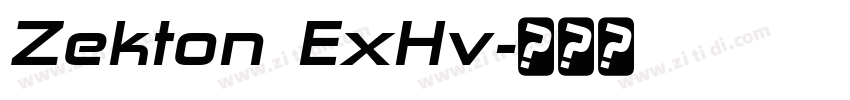 Zekton ExHv字体转换
